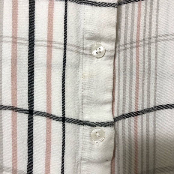 Chico's Women Button Up Shirt Size 2P Plaid Casual Petite Office - Picture 5 of 10